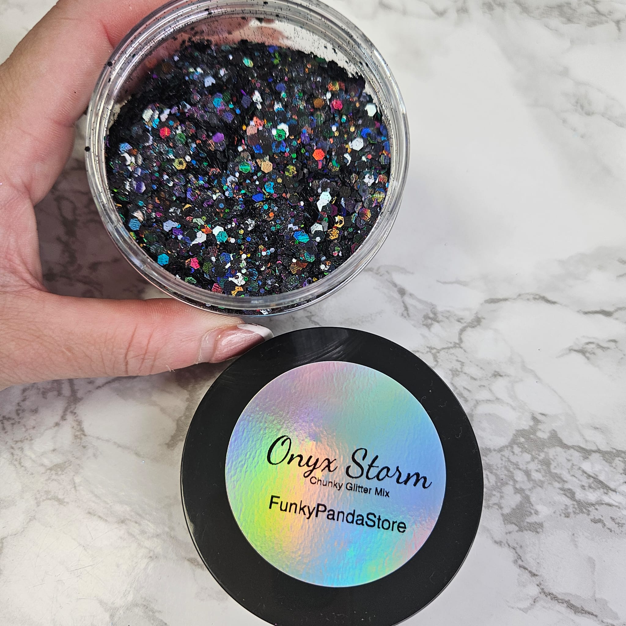 Onyx Storm Chunky Glitter Mix - 1oz Tub