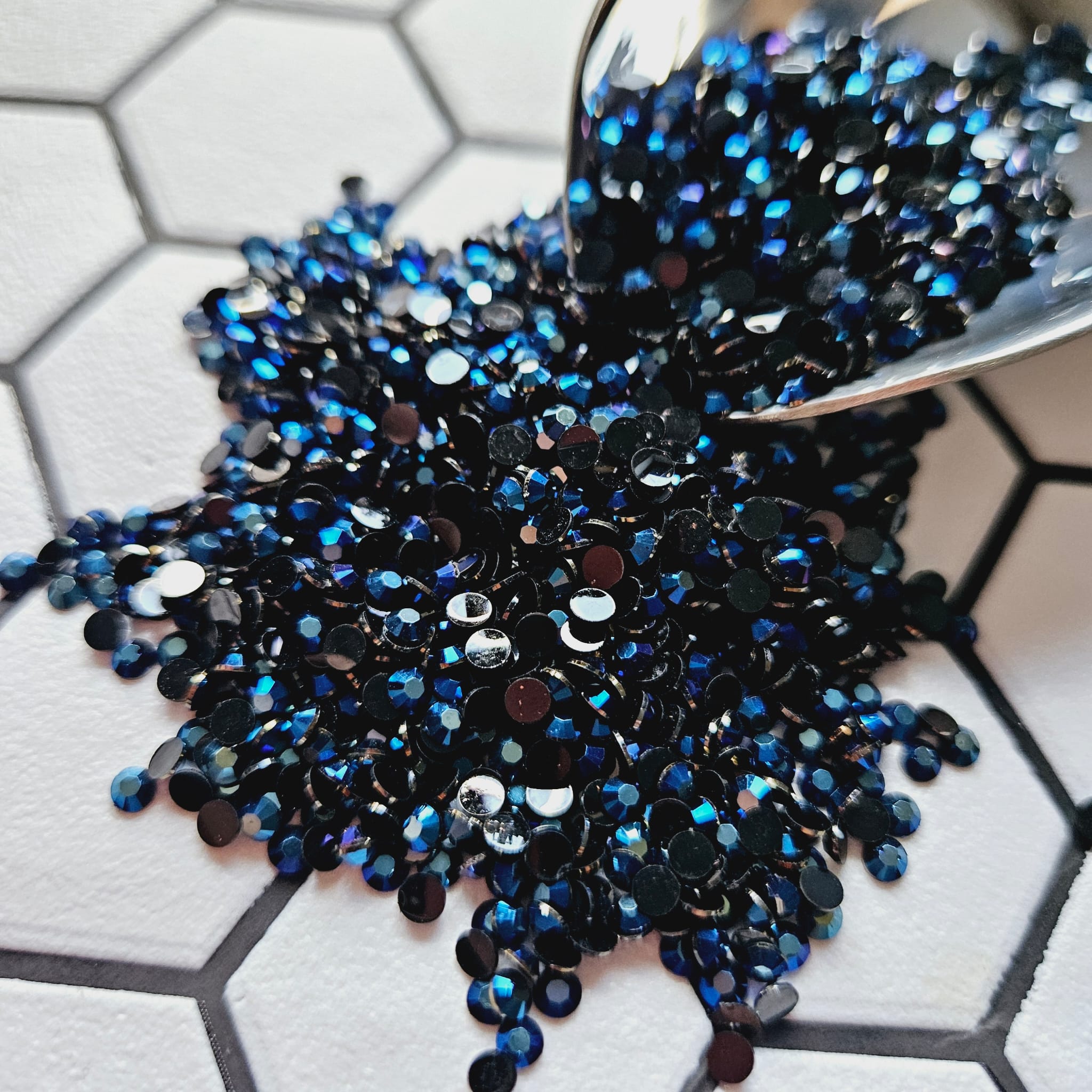 Peacock Dreams 3mm Rhinestones